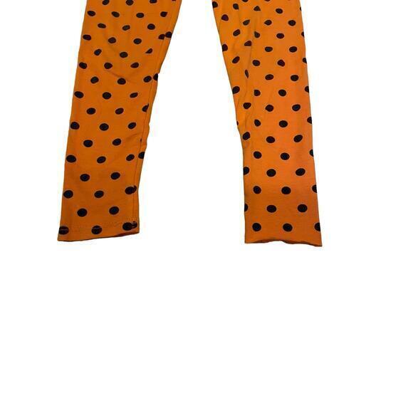 Disney Halloween Minnie Mouse Pumpkin Spider Black Sweatshirt & Poka Dot Legging - Picture 5 of 8